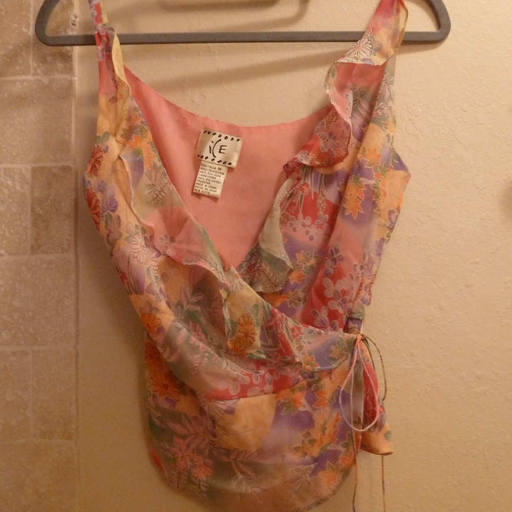 A Beautiful iLE Floral Silk Blouse